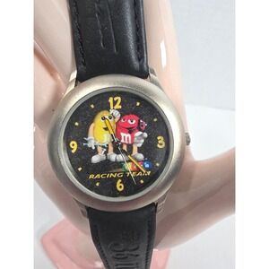M&M Ernie Invin Racing Team‎ Collector's Edition 1999 Watch Black Leather Strap